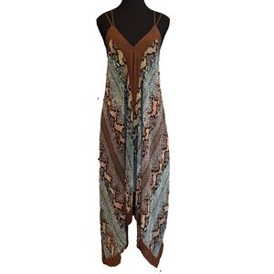 Marciano Asymmetrical Handkerchief Hem Dress Medium Spaghetti Strap Summer Chic